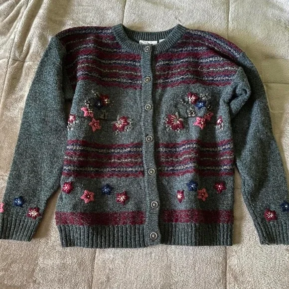 vintage floral knit northern reflections sweater💐 - Picture 2 of 3
